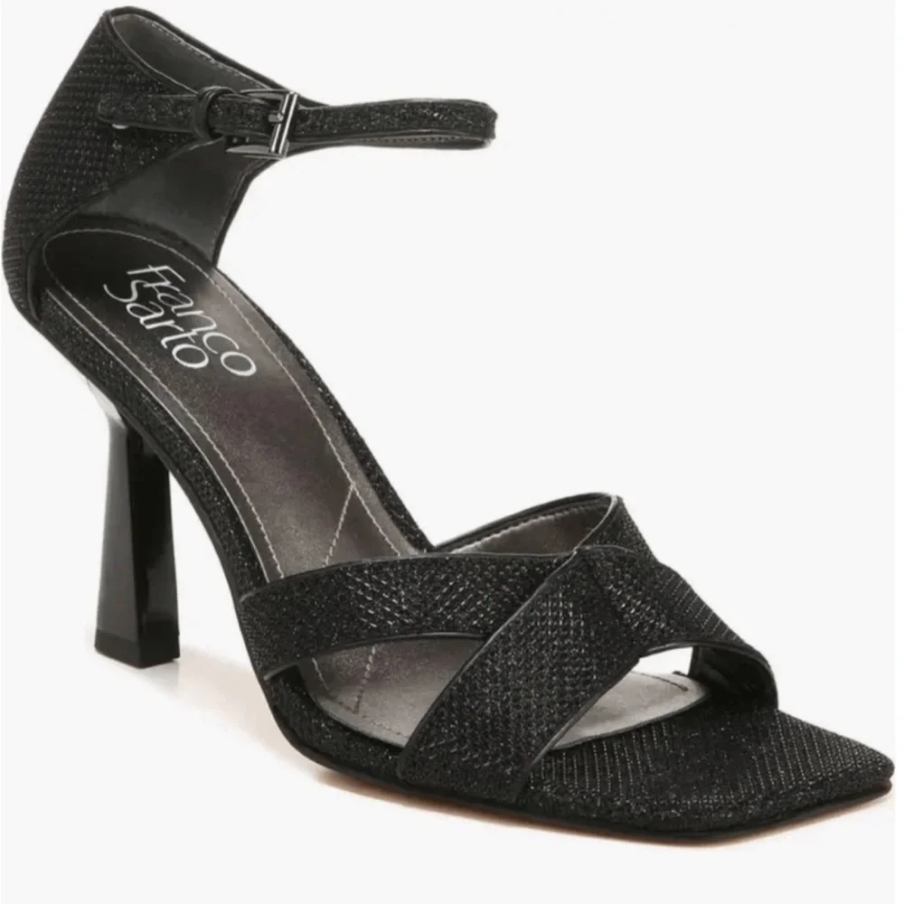 Franco Sarto Rania 2 black hells SZ 8.5 women’s shoes heels nwt #5